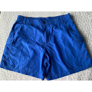 Fishworks Shorts Fishing 7" Board Shorts Pockets Royal Blue Size 36